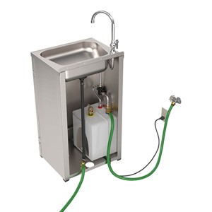 Eco Portable Wash-Ware Stainless Steel Portable Sink w/ Water Heater